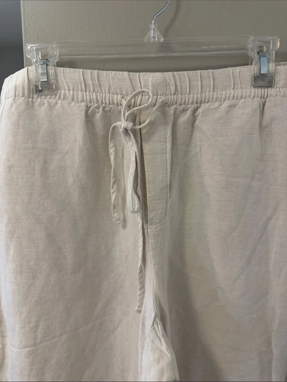 H&M Linen Blend Pull-On Crop Pants – Size Large